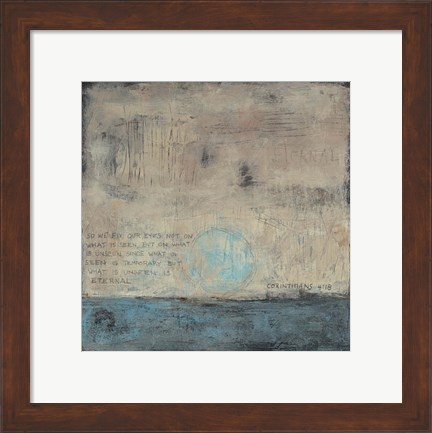 Framed What Is Unseen Abstract Print