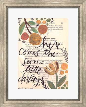 Framed Here Comes the Sun Print