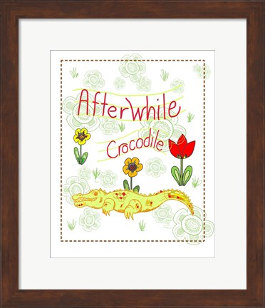 Framed Afterwhile Crocodile Print