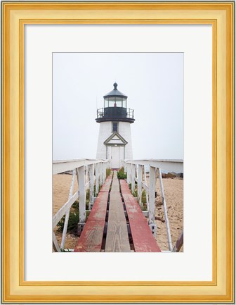 Framed Brant Point Lighthouse Print