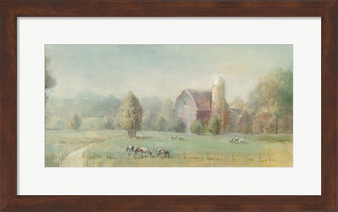 Framed Tranquil Farm Print