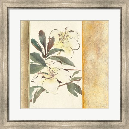 Framed Ochre Rhododendron Print