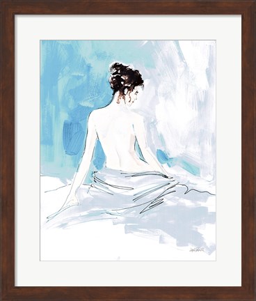 Framed Nude I Blue Print