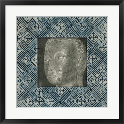 Framed Moment of Zen II Batik Print