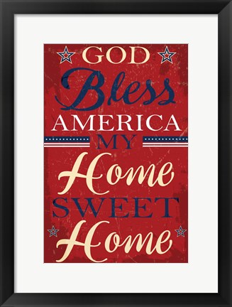 Framed Americana II Print