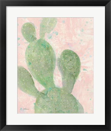 Framed Cactus Panel I Print
