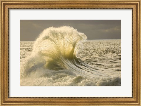 Framed Waves in the Pacific Ocean, San Pedro, Los Angeles, California Print