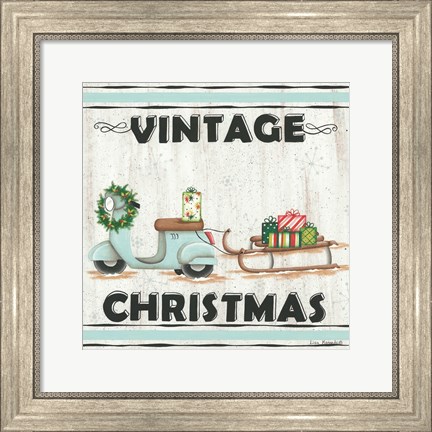 Framed Vintage Christmas Print