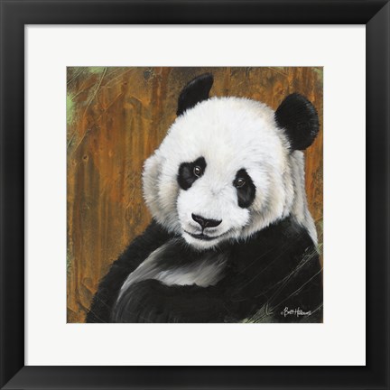 Framed Panda Smile Print