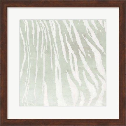 Framed Soft Animal Prints Gray Tiger Print
