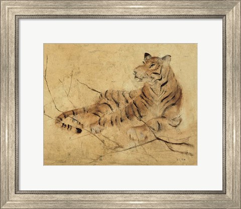 Framed Global Tiger Light Crop Print