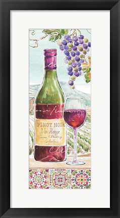Framed Wine Country VI Print