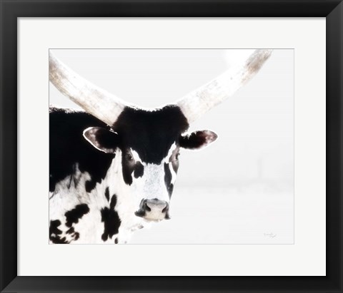 Framed Longhorn IV Print
