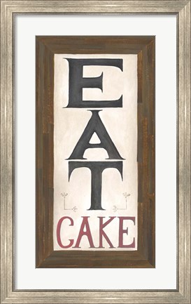 Framed Eat Cake Print