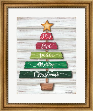 Framed Traditional Christmas Tree Print