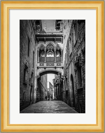 Framed Barri Gotica Barcelona Print