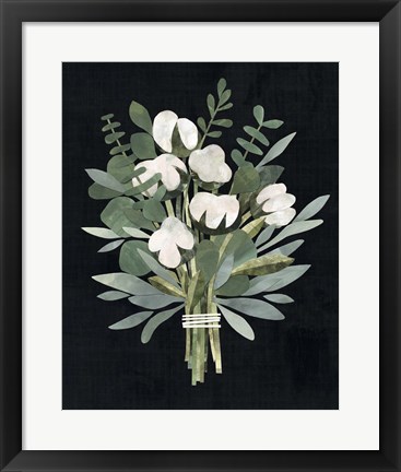 Framed Cut Paper Bouquet II Print