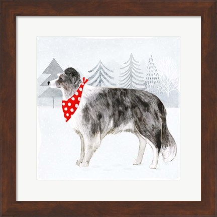 Framed Christmas Cats &amp; Dogs IV Print