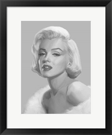 Framed True Blue Marilyn Print
