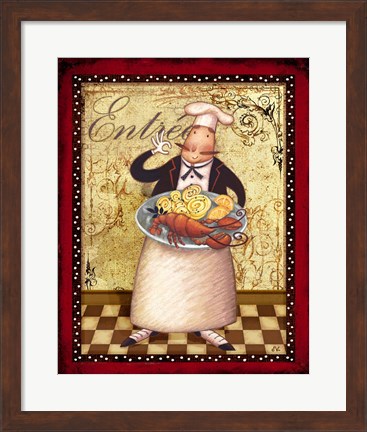 Framed Chefs Bon Appetit III Print