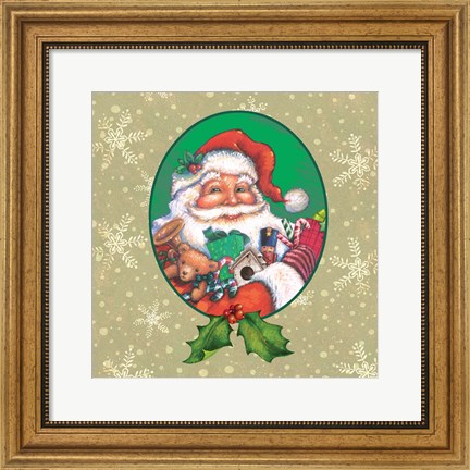 Framed Classic Santa II Print