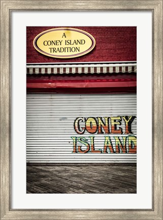 Framed Coney Island New York Print