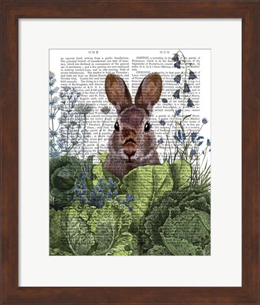 Framed Cabbage Patch Rabbit 6 Print