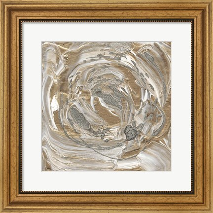 Framed Silver &amp; Gold II Print