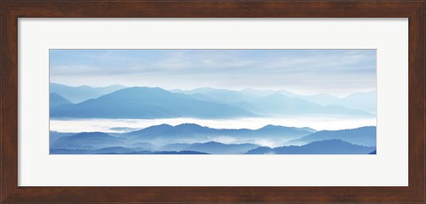 Framed Misty Mountains IX Print