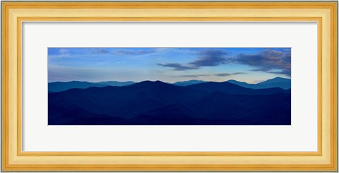 Framed Misty Mountains VII Print