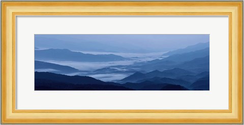Framed Misty Mountains VIII Print