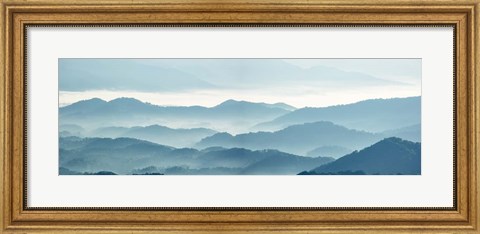 Framed Misty Mountains X Print