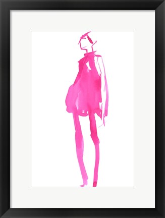 Framed Fuchsia Street Fashion II Print
