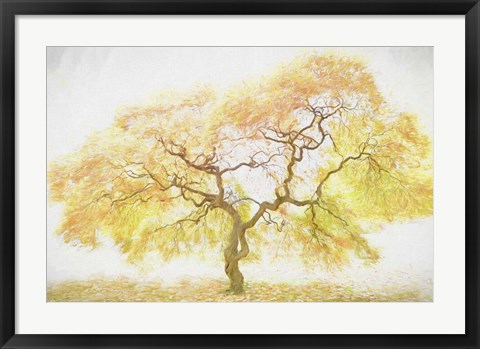 Framed Golden Tree Print