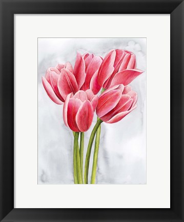 Framed Tulip Tangle II Print