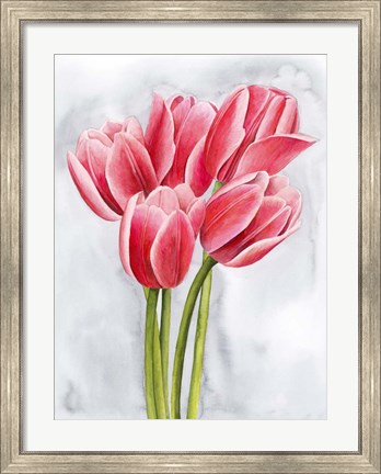 Framed Tulip Tangle II Print