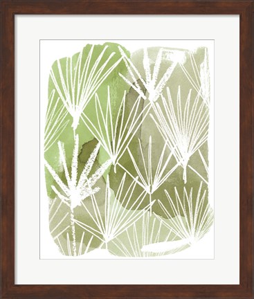 Framed Patch Palms I Print