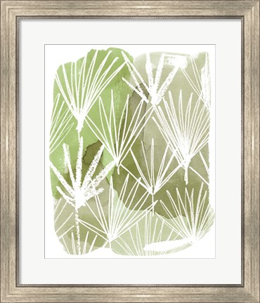 Framed Patch Palms I Print