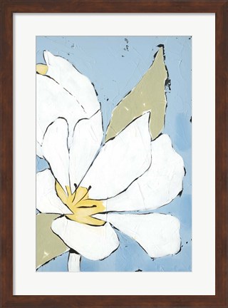 Framed White Tulip Triptych III Print