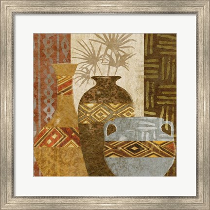 Framed Ethnic Vase V Print