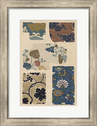 Framed Japanese Textile Design VIII Print