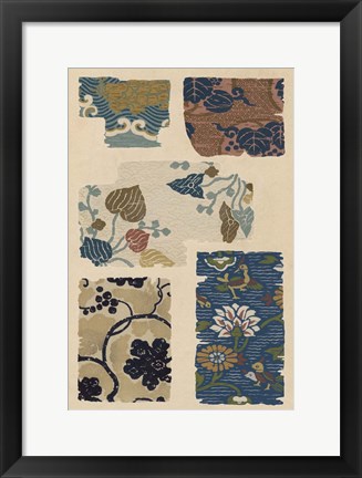 Framed Japanese Textile Design VIII Print