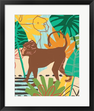 Framed Graphic Jungle III Print