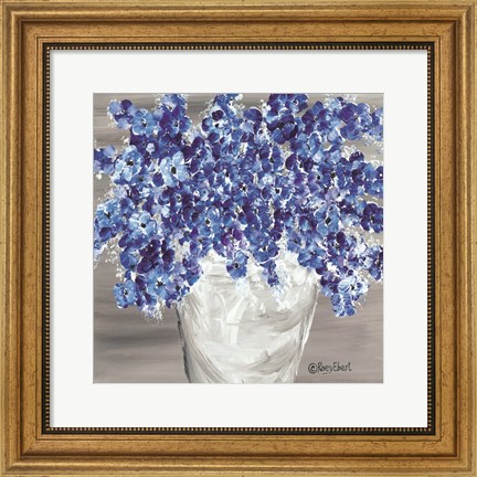 Framed Blooming Blues Print