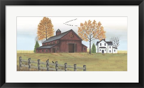 Framed Autumn Farmstead Print