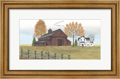 Framed Autumn Farmstead Print