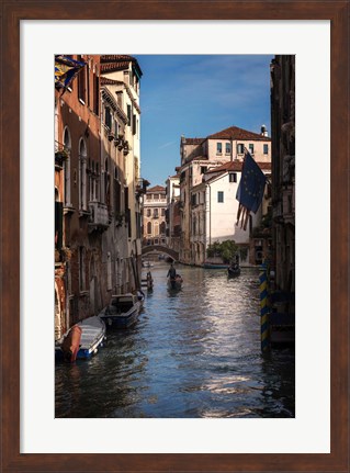 Framed Passing Gondolas Print