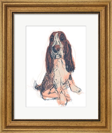 Framed Dog Portrait--Ajax Print