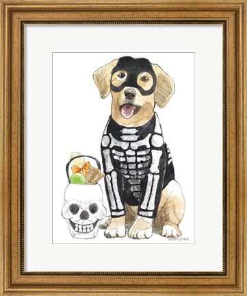 Framed Halloween Pets VII Print