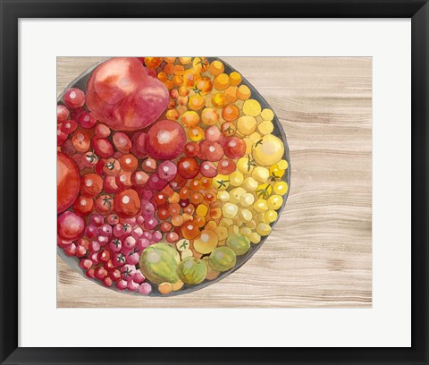 Framed Bowls of Fruit I Print